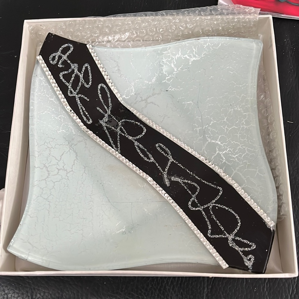 Murano Art glass plate